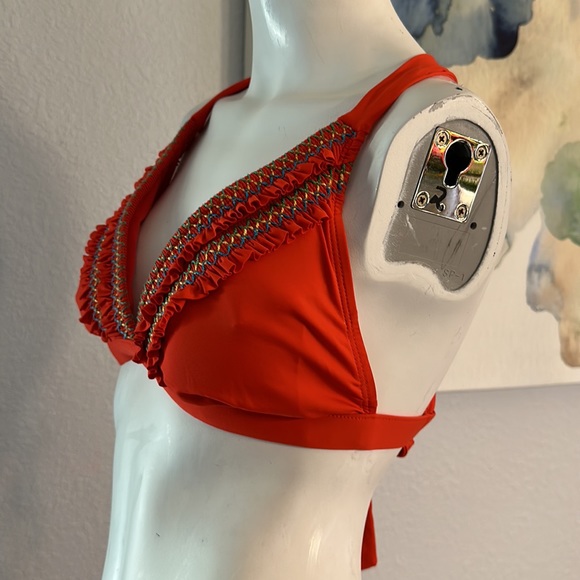 Lucky Brand Other - Lucky Brand Spy Red Women's Bikini Top